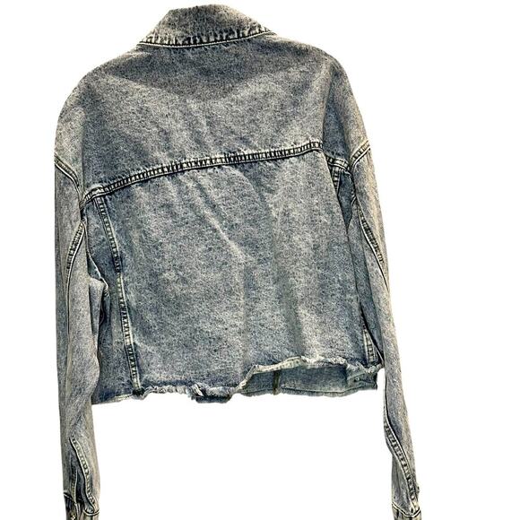 Mainstrip – Smiley Denim Jacket – Vintage Wash – Size M (Shorts listed sep.) - Picture 4 of 8